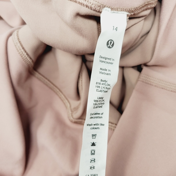 [ NWT ] Size 14 lululemon align pant leggings twilight rose double lined - Picture 3 of 6